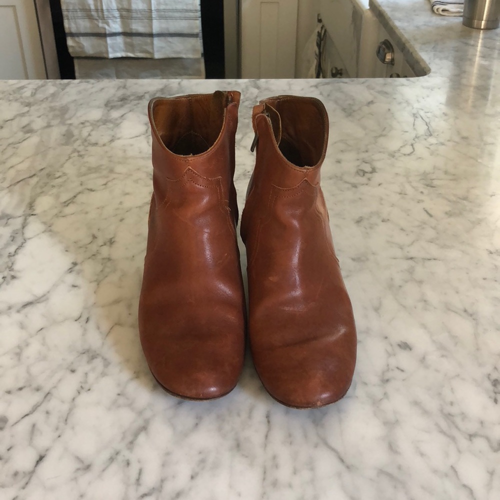 Isabel Marant dickers cognac booties
